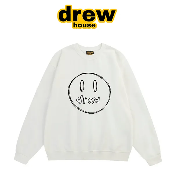 Drew House 歐陽娜娜同款 手繪素描笑臉刺繡圓領衛衣