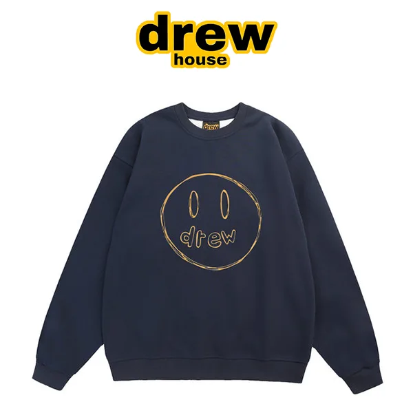 Drew House 歐陽娜娜同款 手繪素描笑臉刺繡圓領衛衣