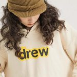 Drew House 賈斯汀比伯 drew 字母加絨寬鬆衛衣連帽衫