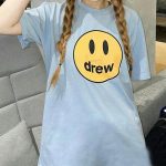 Drew House 笑臉短袖T恤 淺藍色