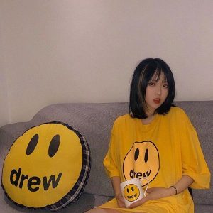 Drew House 笑臉短袖T恤 黃色