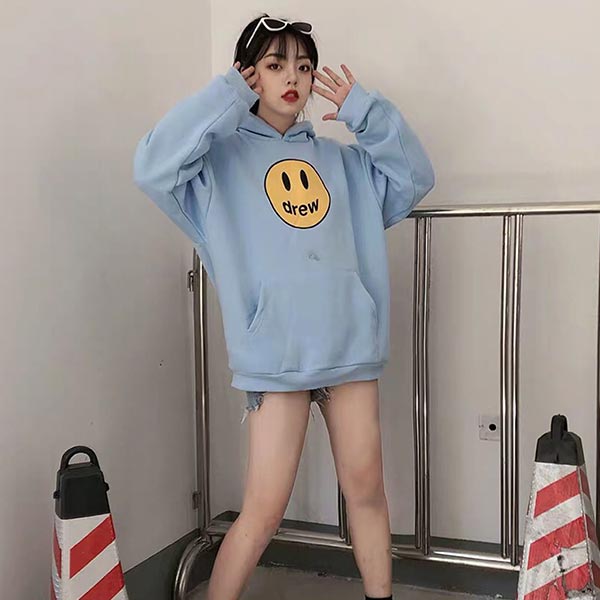 Drew House 笑臉連帽衛衣 淺藍色 Drew House 笑臉連帽衛衣 淺藍色