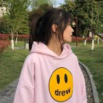 Drew House 賈斯汀比伯 粉色 笑臉連帽衛衣