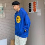 Drew House 賈斯汀比伯笑臉連帽衛衣 藍色