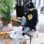 Drew House 賈斯汀比伯笑臉連帽衛衣 藏青色