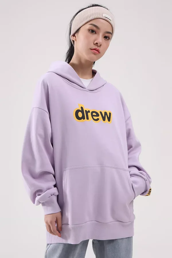 Drew House 字母連帽衛衣 香芋紫