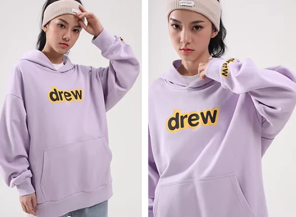 Drew House 字母連帽衛衣 香芋紫