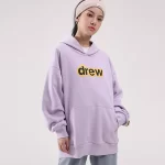 Drew House 字母連帽衛衣 香芋紫