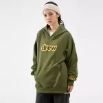 Drew House 字母連帽衛衣 橄欖綠