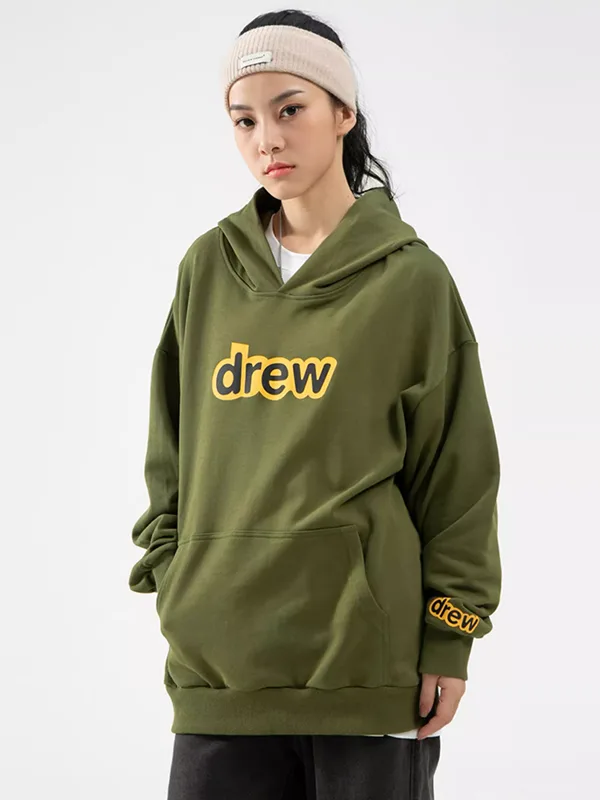 Drew House 字母連帽衛衣 橄欖綠