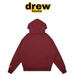 Drew House 賈斯汀比伯笑臉加絨連帽衛衣 酒紅色