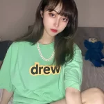 Drew House 賈斯汀比伯 drew 字母短袖T恤 薄荷綠