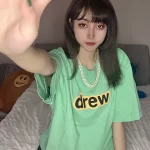 Drew House 賈斯汀比伯 drew 字母短袖T恤 薄荷綠
