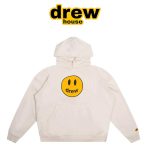 Drew House 賈斯汀比伯笑臉加絨連帽衛衣 男女同款 米白色