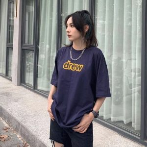 Drew House 字母短袖T恤 藏青色