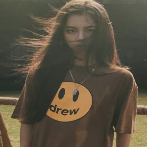 Drew House 賈斯汀比伯 笑臉落肩短袖T恤