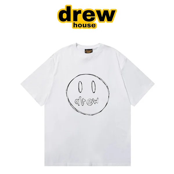 Drew House 比伯鄧紫棋同款 手繪素描笑臉短袖T恤