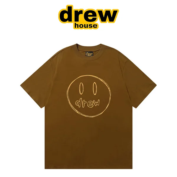 Drew House 比伯鄧紫棋同款 手繪素描笑臉短袖T恤