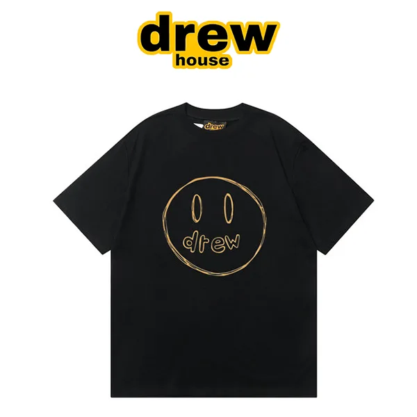 Drew House 比伯鄧紫棋同款 手繪素描笑臉短袖T恤