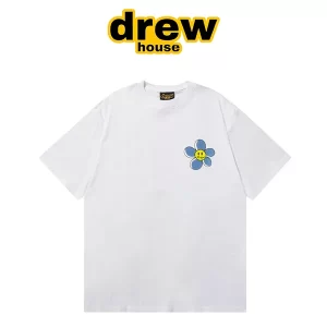Drew House 新款趣味花朵小太陽花笑臉短袖T恤