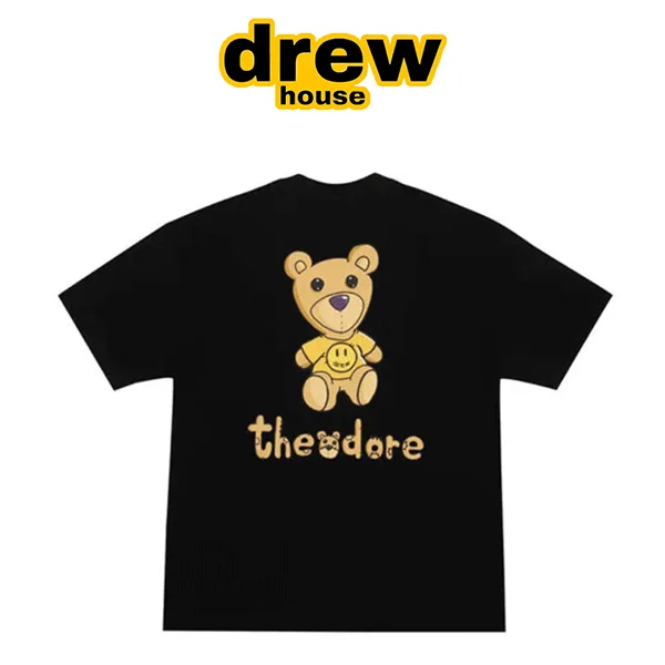 Drew House 卡通泰迪熊笑臉字母短袖T恤