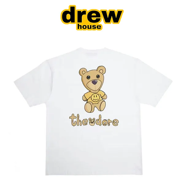 Drew House 卡通泰迪熊笑臉字母短袖T恤