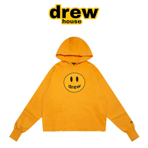 Drew House 笑臉衛衣 比伯同款 下擺破壞連帽衫