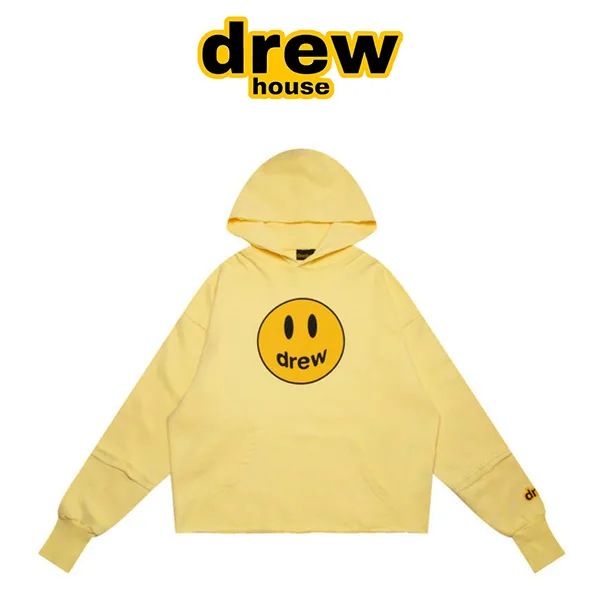 Drew House 笑臉衛衣 比伯同款 下擺破壞連帽衫