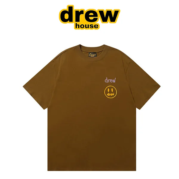 Drew House 比伯歐陽娜娜同款 手繪字母笑臉短袖T恤