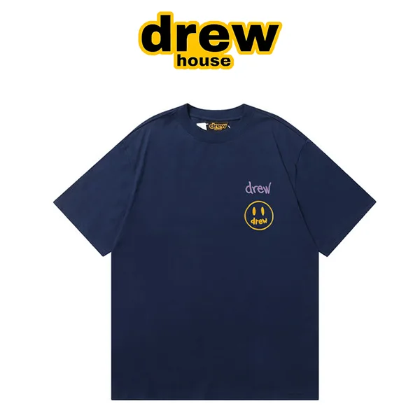 Drew House 比伯歐陽娜娜同款 手繪字母笑臉短袖T恤