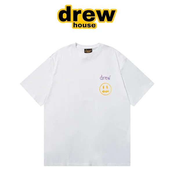 Drew House 比伯歐陽娜娜同款 手繪字母笑臉短袖T恤