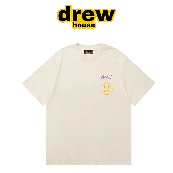Drew House 比伯歐陽娜娜同款 手繪字母笑臉短袖T恤