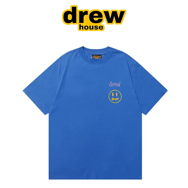 Drew House 比伯歐陽娜娜同款 手繪字母笑臉短袖T恤