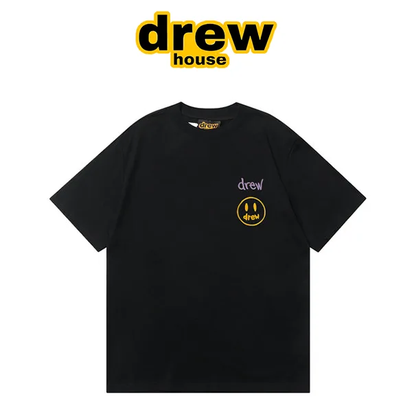Drew House 比伯歐陽娜娜同款 手繪字母笑臉短袖T恤