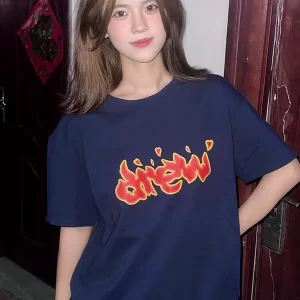 Drew House 火焰塗鴉 drew 字母短袖T恤