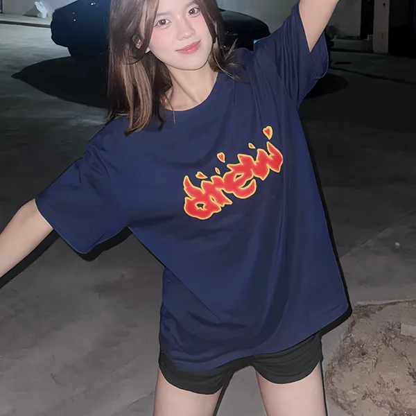 Drew House 火焰塗鴉 drew 字母短袖T恤 Drew House 火焰塗鴉 drew 字母短袖T恤