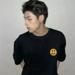 Drew House 比伯關曉彤同款 小標笑臉印花短袖T恤