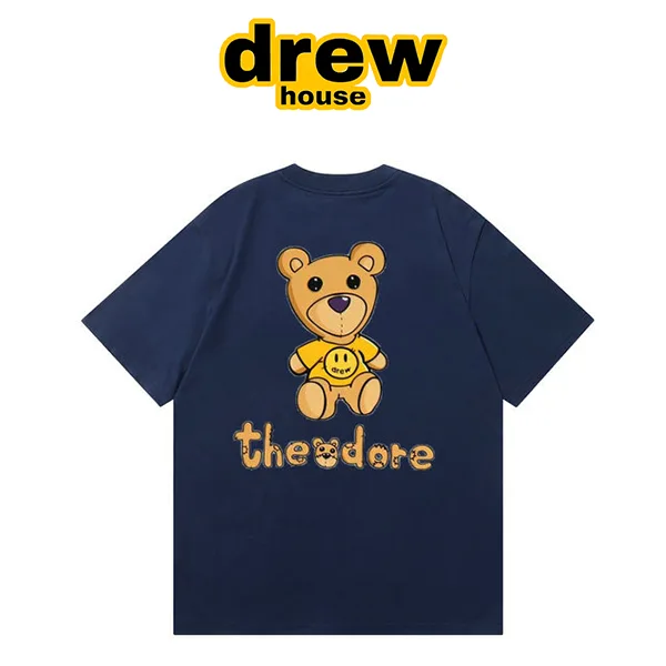 Drew House 新款笑臉卡通泰迪熊小熊短袖T恤