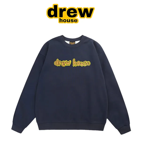 Drew House 賈斯汀比伯 黃色字母標語圓領套頭衛衣