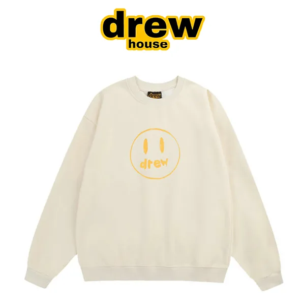 Drew House 比伯歐陽娜娜同款 手繪塗鴉笑臉印花圓領衛衣