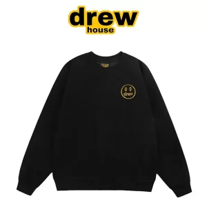 Drew House 比伯歐陽娜娜同款 素描刺繡笑臉圓領套頭衛衣