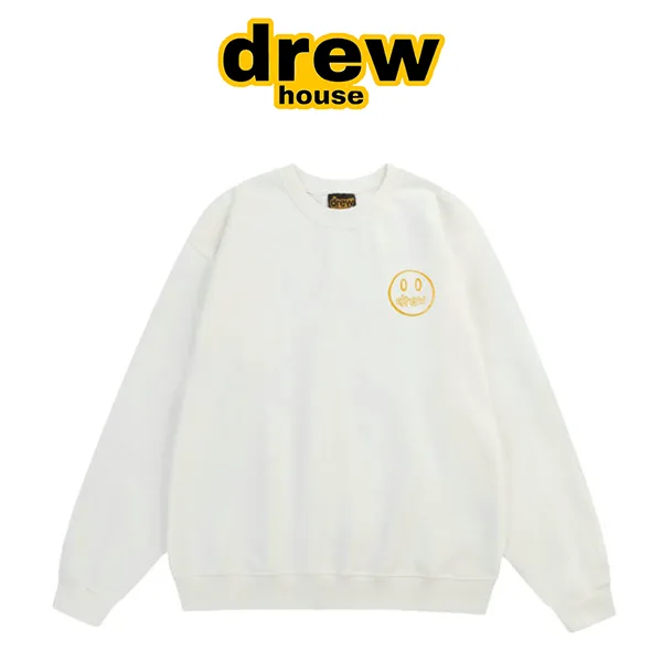 Drew House 比伯歐陽娜娜同款 素描刺繡笑臉圓領套頭衛衣