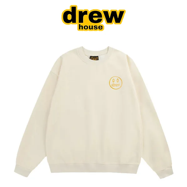 Drew House 比伯歐陽娜娜同款 素描刺繡笑臉圓領套頭衛衣
