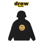 Drew House 比伯同款 背後笑臉字母拉鍊衛衣連帽外套 黑色
