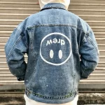 Drew House 潑墨翻轉笑臉牛仔外套