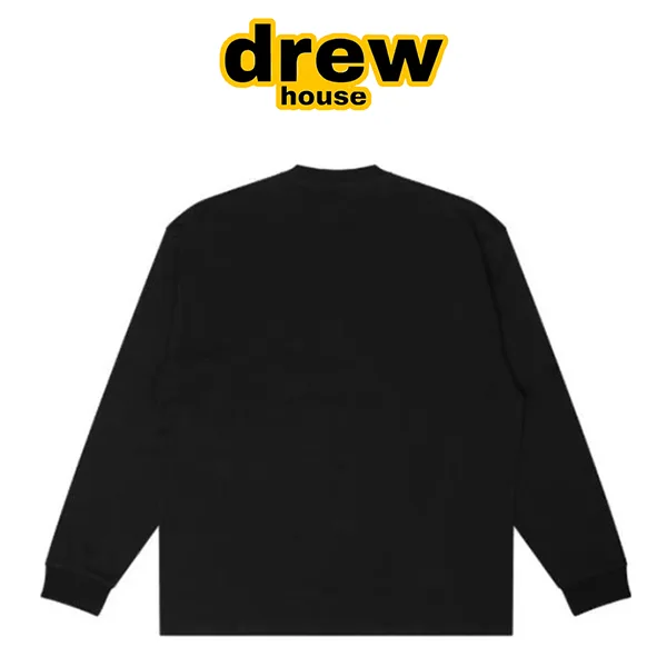 Drew House 賈斯汀比伯 笑臉印花圓領長袖T恤 Drew House 賈斯汀比伯 笑臉印花圓領長袖T恤