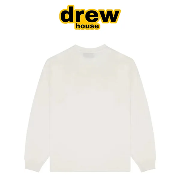 Drew House 賈斯汀比伯 笑臉印花圓領長袖T恤 Drew House 賈斯汀比伯 笑臉印花圓領長袖T恤